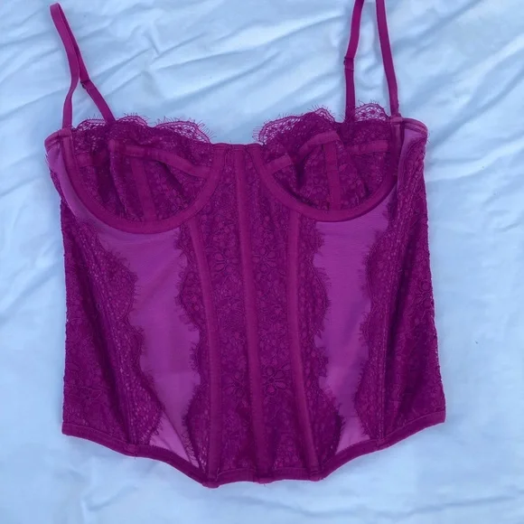 Purple modern love corset size m